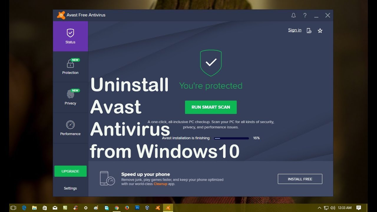 how to run boot scan in avast