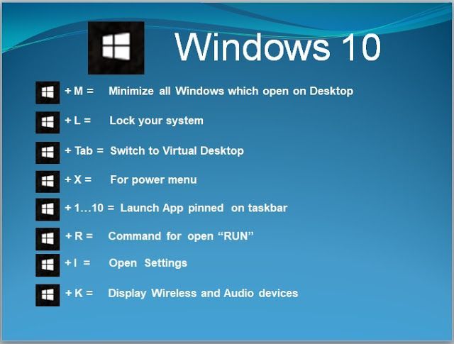 hotkey for task view windows 10